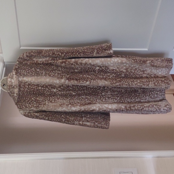 Johnny Was Faux Fur Teddy Jacket Coat - Size Medium - Picture 6 of 13